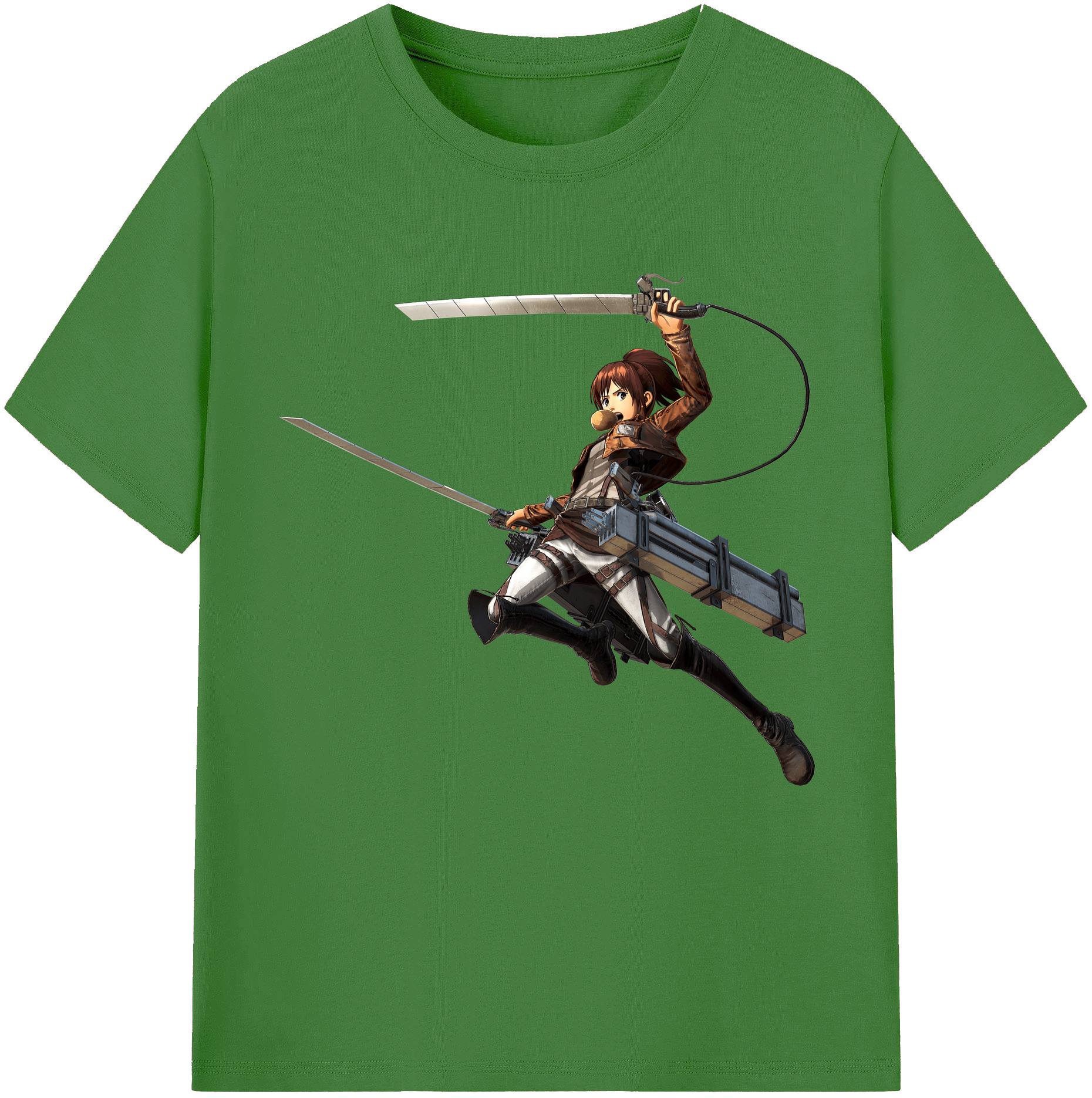 （画像用） 進撃の巨人 サシャ·ブラウス Attack on Titan Sasha Blaus レディースカジュアルプリントTシャツ（綿100％）